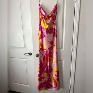 Retrofete Silk Floral Maxi Dress